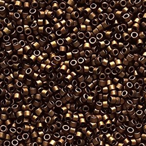 منجوق دلیکا میوکی - قهوه ای مات متالیک - میوکی - کد 1051