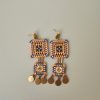 گوشواره میوکی  طرح مربع - میوکی - کد 13